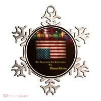 American Flag Distress Upside Down Thomas Jefferson Patriot Ornament thumb 0