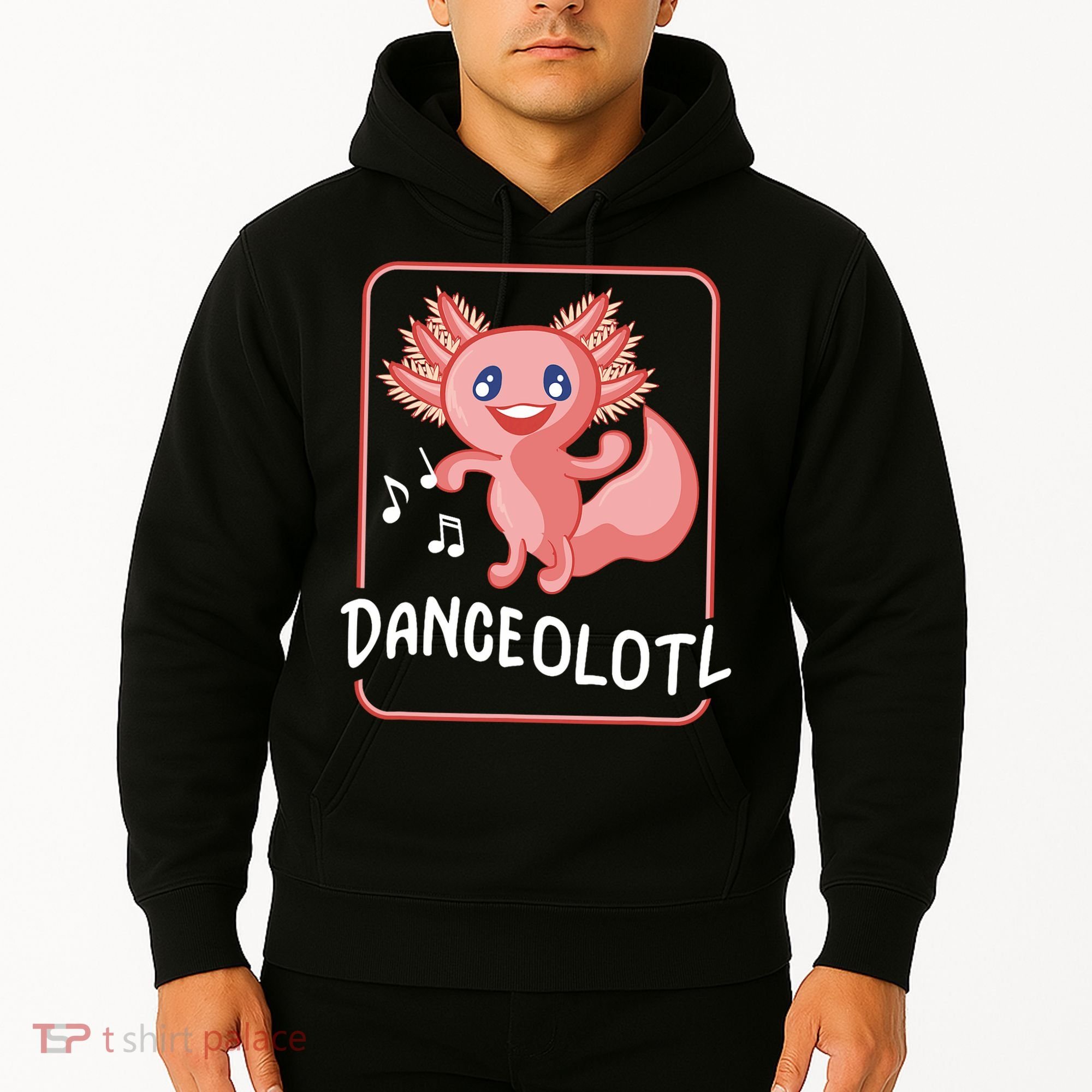 Axolotl Funny Dancing Danceolotl Amphibian Dancer Women Hoodie