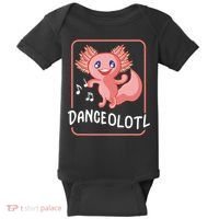 Axolotl Funny Dancing Danceolotl Amphibian Dancer Women Baby Bodysuit thumb 0