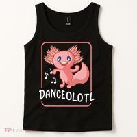 Axolotl Funny Dancing Danceolotl Amphibian Dancer Women Tank Top thumb 2