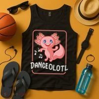 Axolotl Funny Dancing Danceolotl Amphibian Dancer Women Tank Top thumb 4