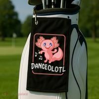 Axolotl Funny Dancing Danceolotl Amphibian Dancer Women Golf Towel thumb 2