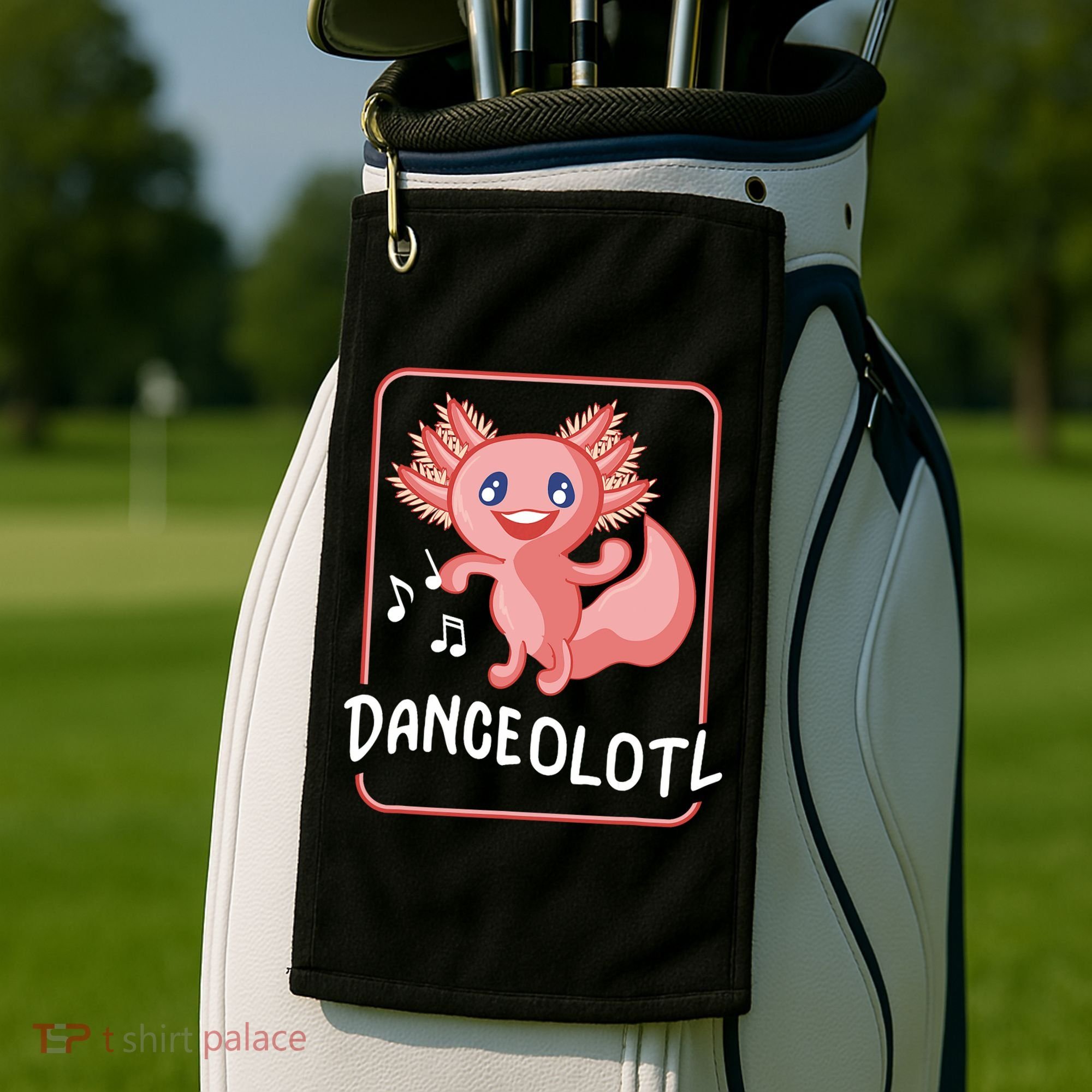 Axolotl Funny Dancing Danceolotl Amphibian Dancer Women Golf Towel