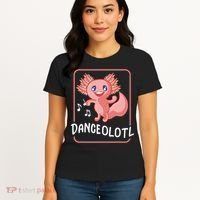 Axolotl Funny Dancing Danceolotl Amphibian Dancer Women Women's T-Shirt thumb 4