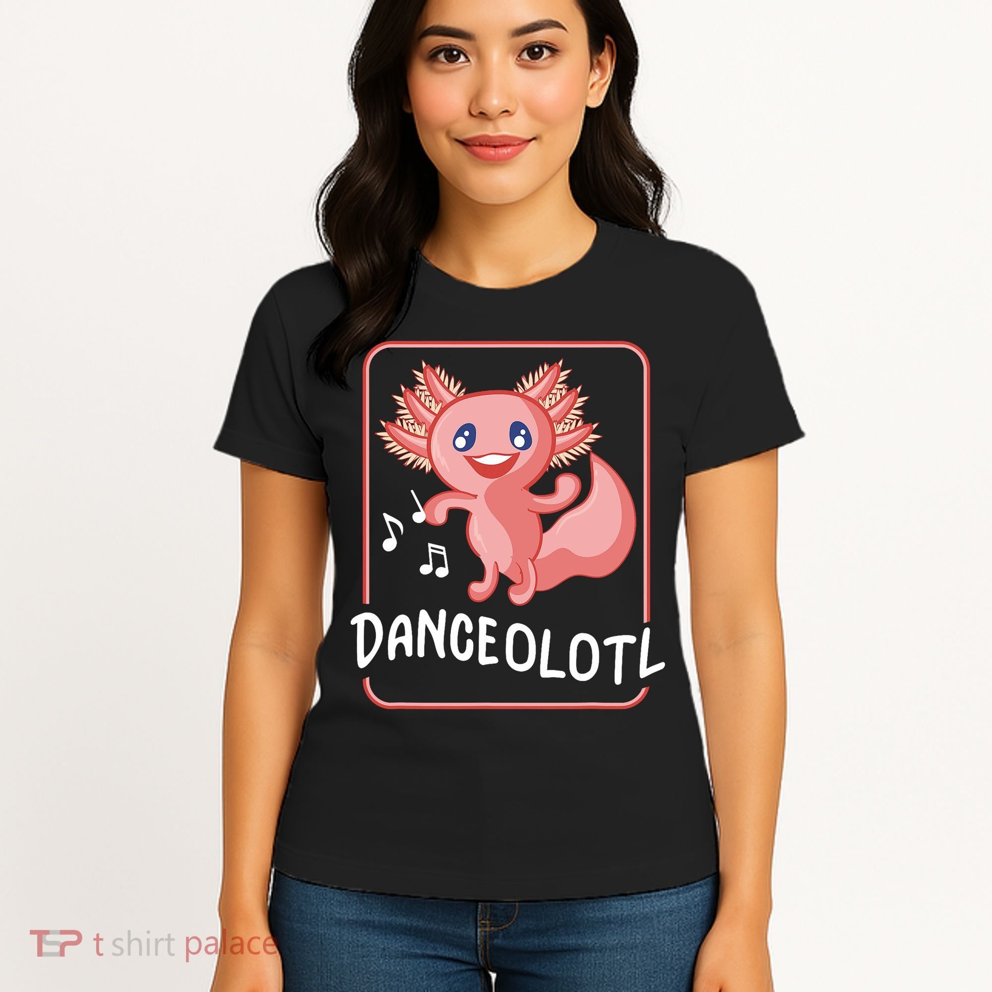 Axolotl Funny Dancing Danceolotl Amphibian Dancer Women Women's T-Shirt