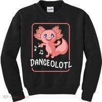 Axolotl Funny Dancing Danceolotl Amphibian Dancer Women Kids Sweatshirt thumb 0