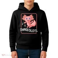 Axolotl Funny Dancing Danceolotl Amphibian Dancer Women Kids Hoodie thumb 4