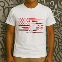 American Flag Dirt Bike Apparel Dirt Bike Motocross T-Shirt thumb 3