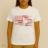 American Flag Dirt Bike Apparel Dirt Bike Motocross T-Shirt thumb 4