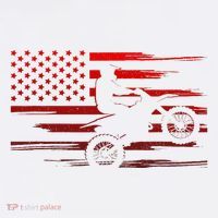 American Flag Dirt Bike Apparel Dirt Bike Motocross T-Shirt thumb 7
