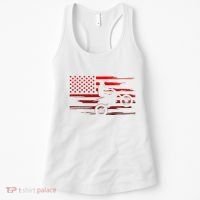 American Flag Dirt Bike Apparel Dirt Bike Motocross Women's Tank Top thumb 0