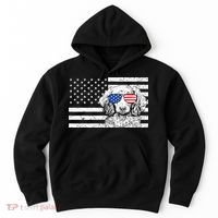 American Flag Dachshund Weiner Dog Us Patriotic Gift Hoodie thumb 0