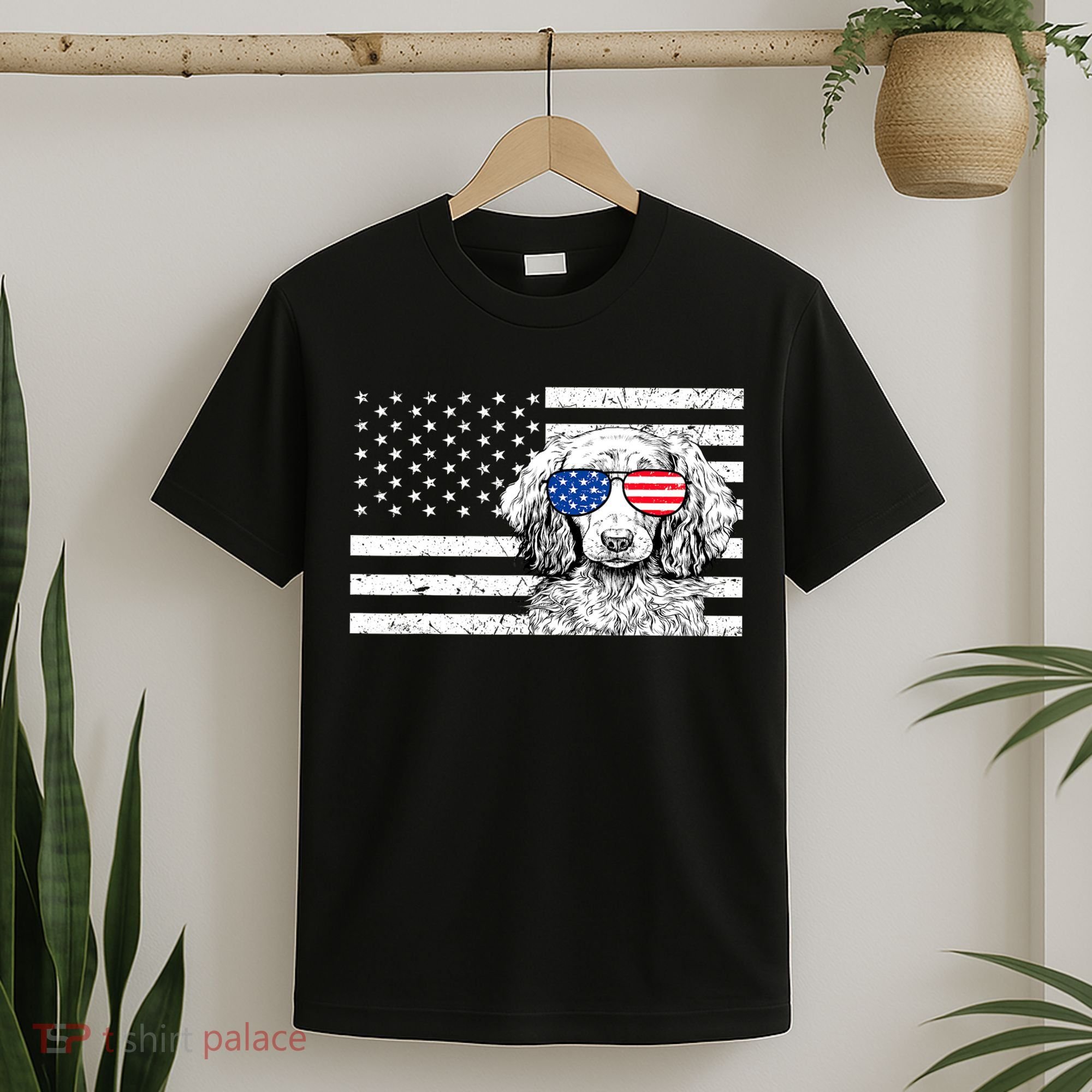 American Flag Dachshund Weiner Dog Us Patriotic Gift T-Shirt