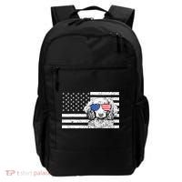 American Flag Dachshund Weiner Dog Us Patriotic Gift Backpack thumb 0