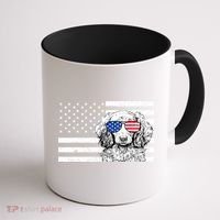 American Flag Dachshund Weiner Dog Us Patriotic Gift Coffee Mug thumb 1