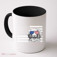 American Flag Dachshund Weiner Dog Us Patriotic Gift Coffee Mug thumb 0