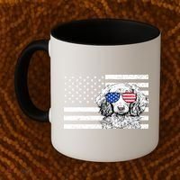 American Flag Dachshund Weiner Dog Us Patriotic Gift Coffee Mug thumb 2