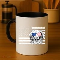 American Flag Dachshund Weiner Dog Us Patriotic Gift Coffee Mug thumb 4