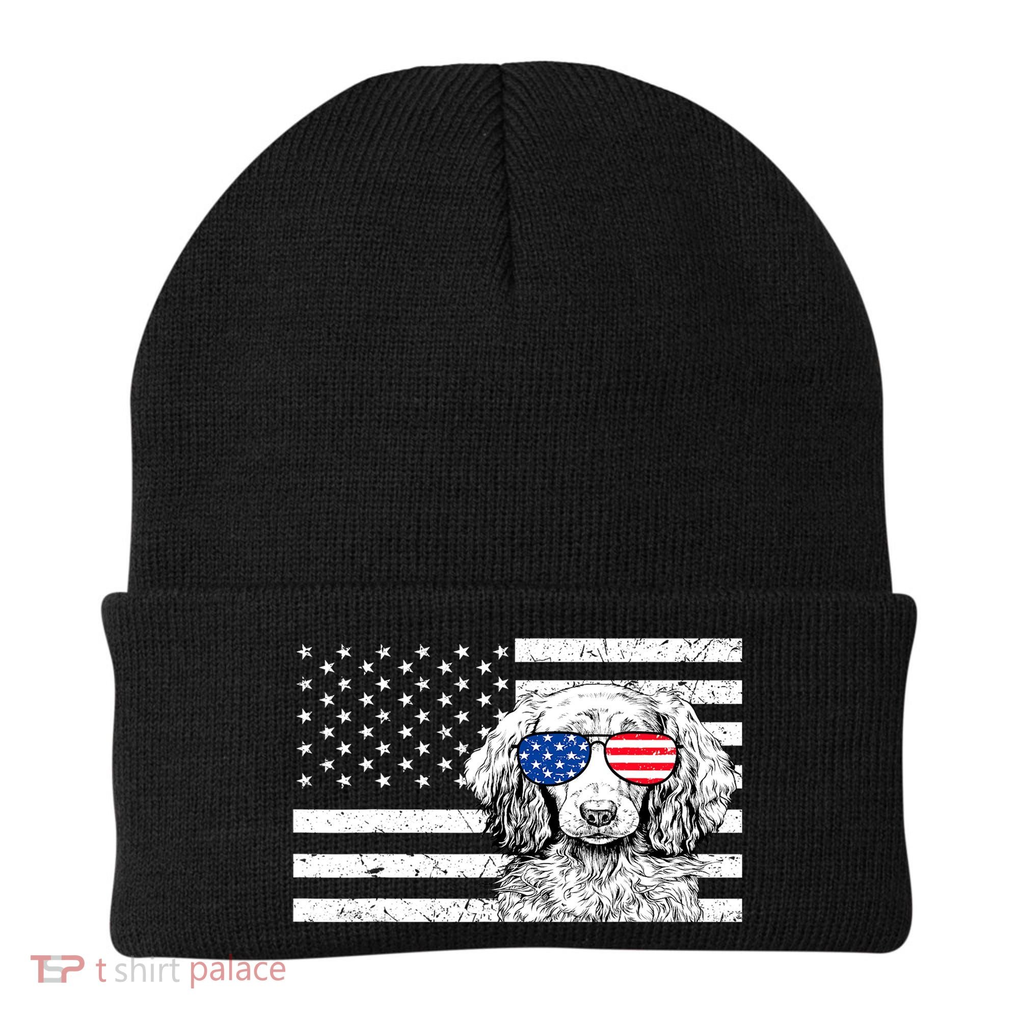 American Flag Dachshund Weiner Dog Us Patriotic Gift Beanie