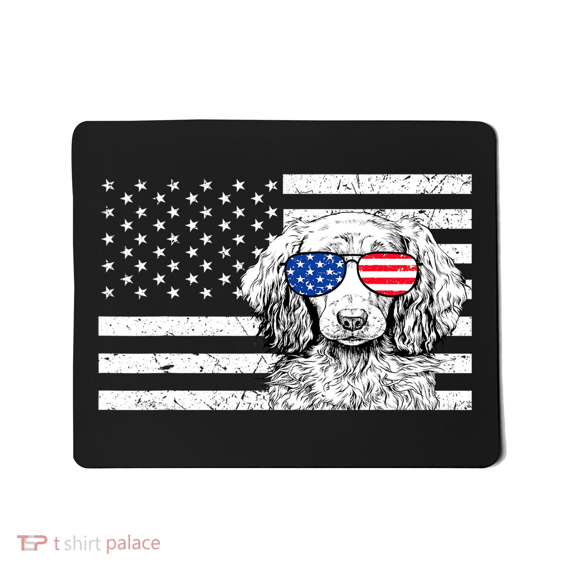 American Flag Dachshund Weiner Dog Us Patriotic Gift Mousepad
