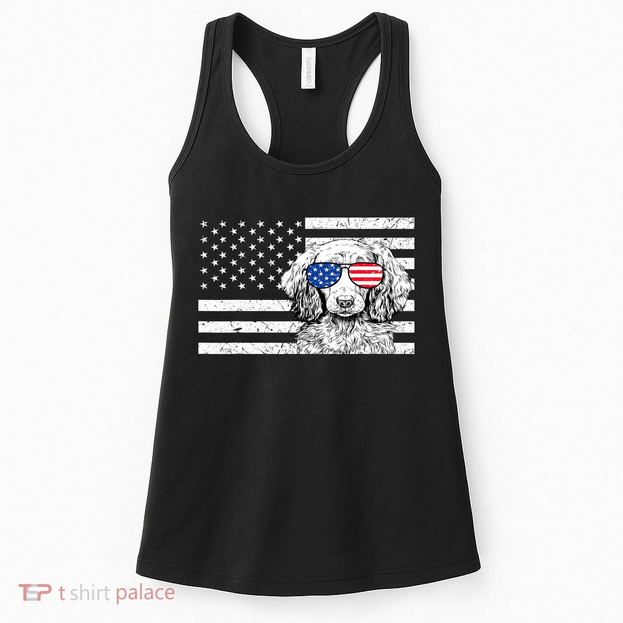 American Flag Dachshund Weiner Dog Us Patriotic Gift Women's Tank Top