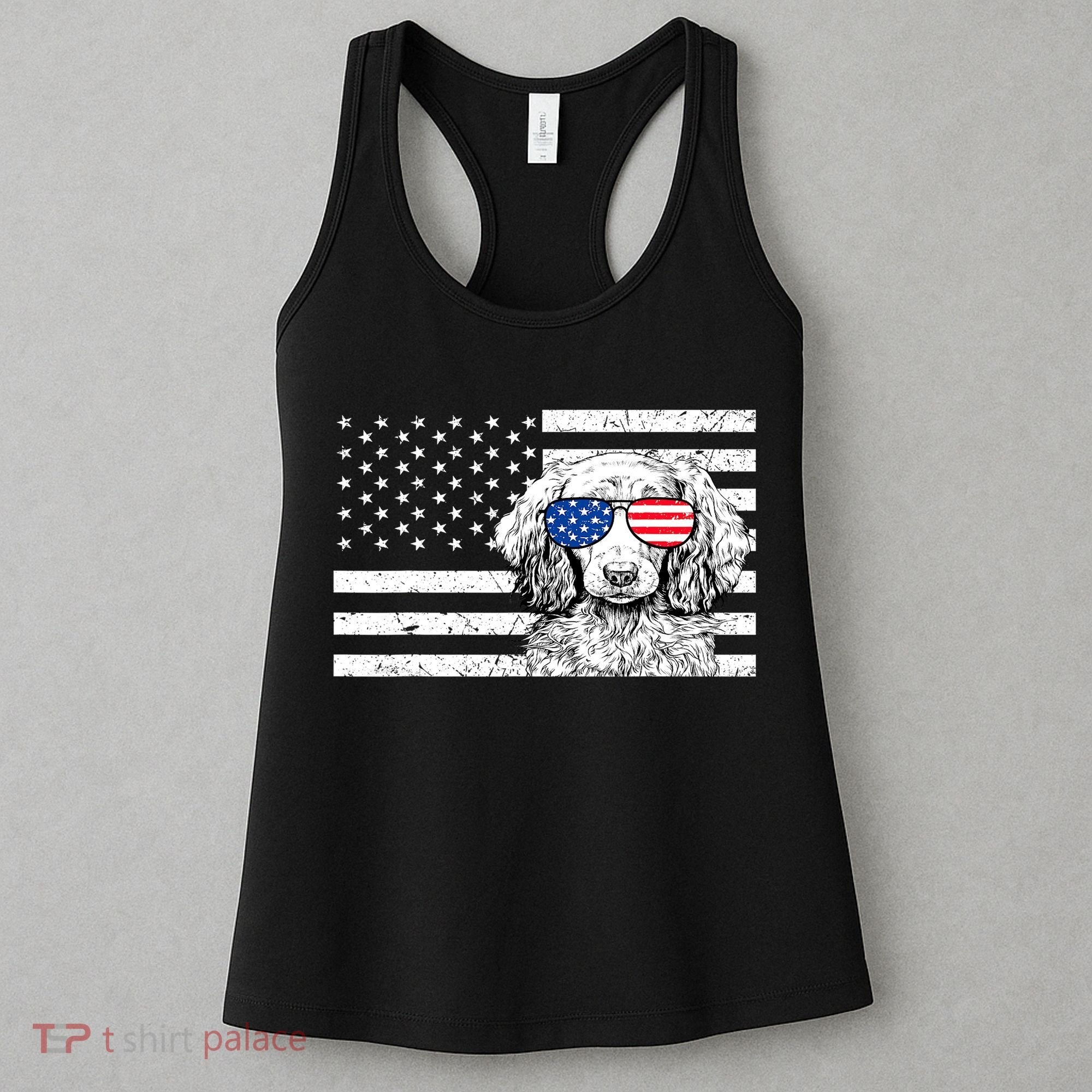 American Flag Dachshund Weiner Dog Us Patriotic Gift Women's Tank Top