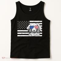 American Flag Dachshund Weiner Dog Us Patriotic Gift Tank Top thumb 2