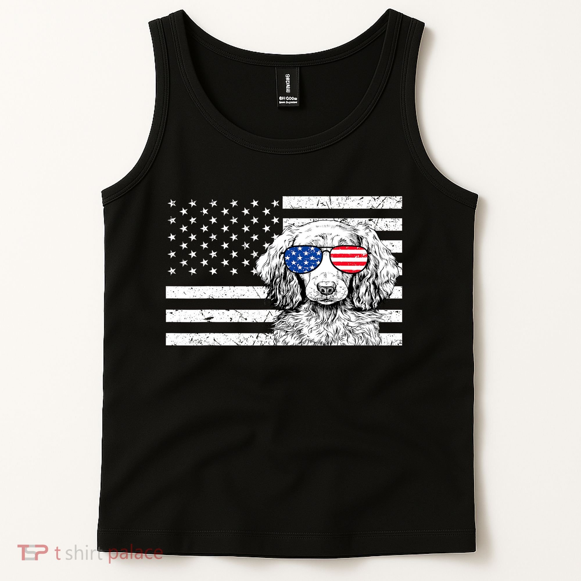 American Flag Dachshund Weiner Dog Us Patriotic Gift Tank Top