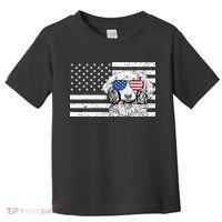 American Flag Dachshund Weiner Dog Us Patriotic Gift Toddler T-Shirt thumb 0
