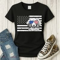 American Flag Dachshund Weiner Dog Us Patriotic Gift Women's T-Shirt thumb 3