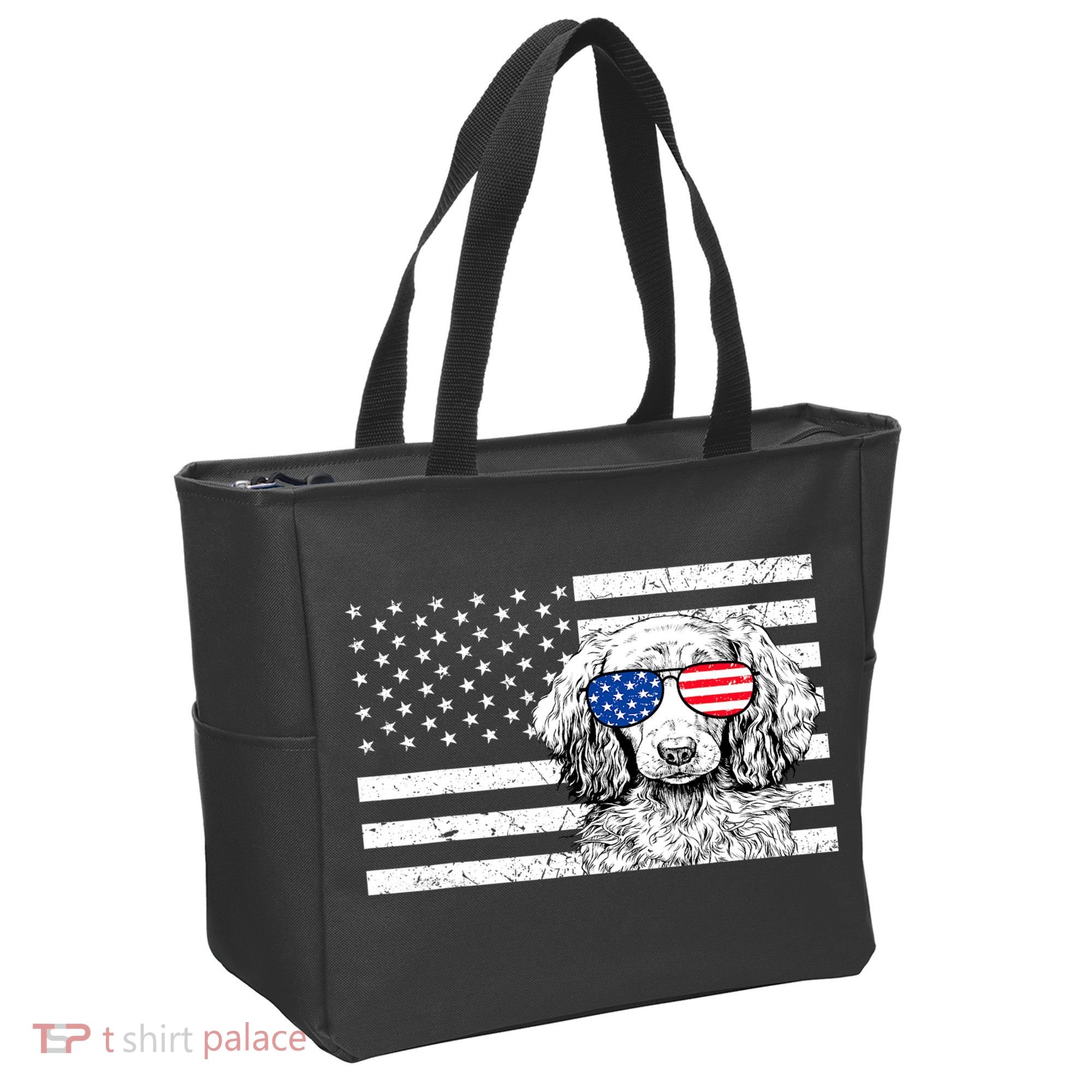 American Flag Dachshund Weiner Dog Us Patriotic Gift Tote Bag
