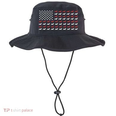 American Flag Dachshund Patriotic Dachshund  Bucket Hat