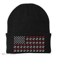 American Flag Dachshund Patriotic Dachshund  Beanie thumb 0