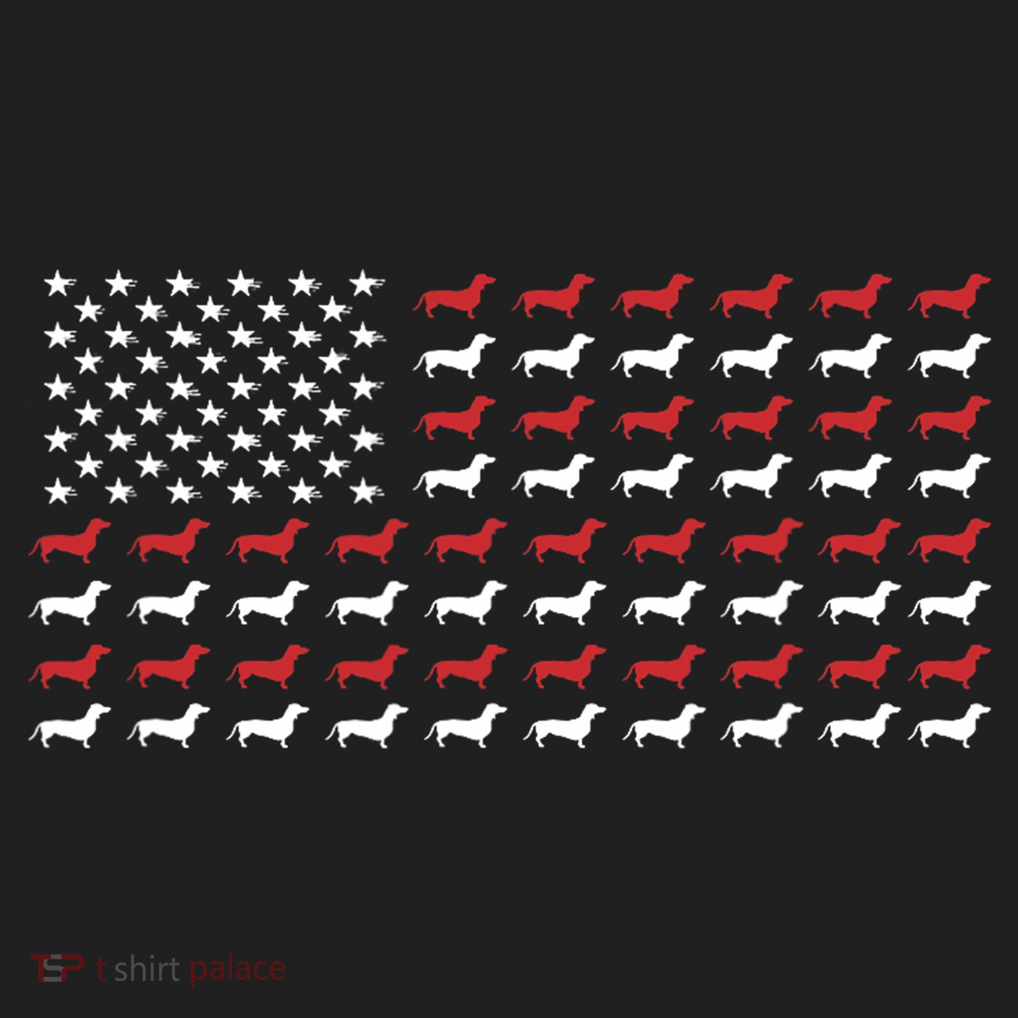 American Flag Dachshund Patriotic Dachshund  Beanie