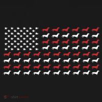 American Flag Dachshund Patriotic Dachshund  Women's Hoodie thumb 2