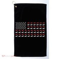 American Flag Dachshund Patriotic Dachshund  Golf Towel thumb 0