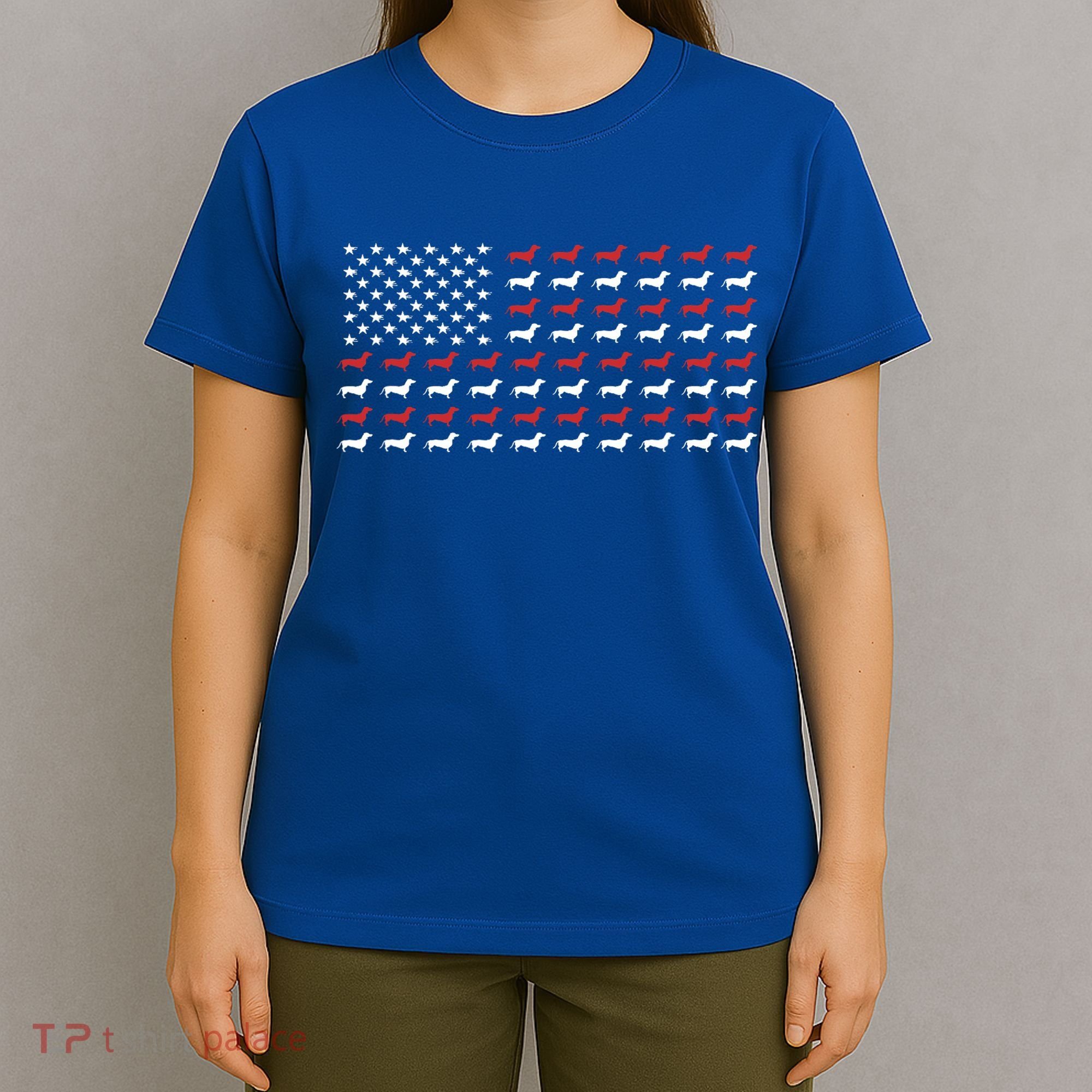American Flag Dachshund Patriotic Dachshund  T-Shirt
