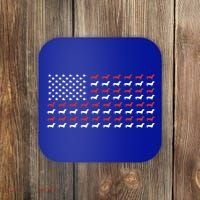 American Flag Dachshund Patriotic Dachshund  Coaster thumb 0