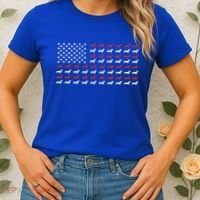American Flag Dachshund Patriotic Dachshund  Women's T-Shirt thumb 2