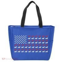 American Flag Dachshund Patriotic Dachshund  Tote Bag thumb 0