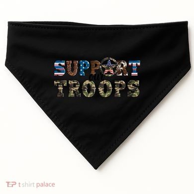 Armed Forces Day Support Our Troops Army Veteran Day Cute Gift USA-Made Doggie Bandana