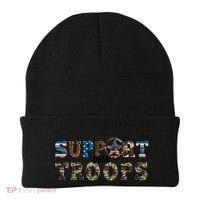 Armed Forces Day Support Our Troops Army Veteran Day Cute Gift Beanie thumb 0