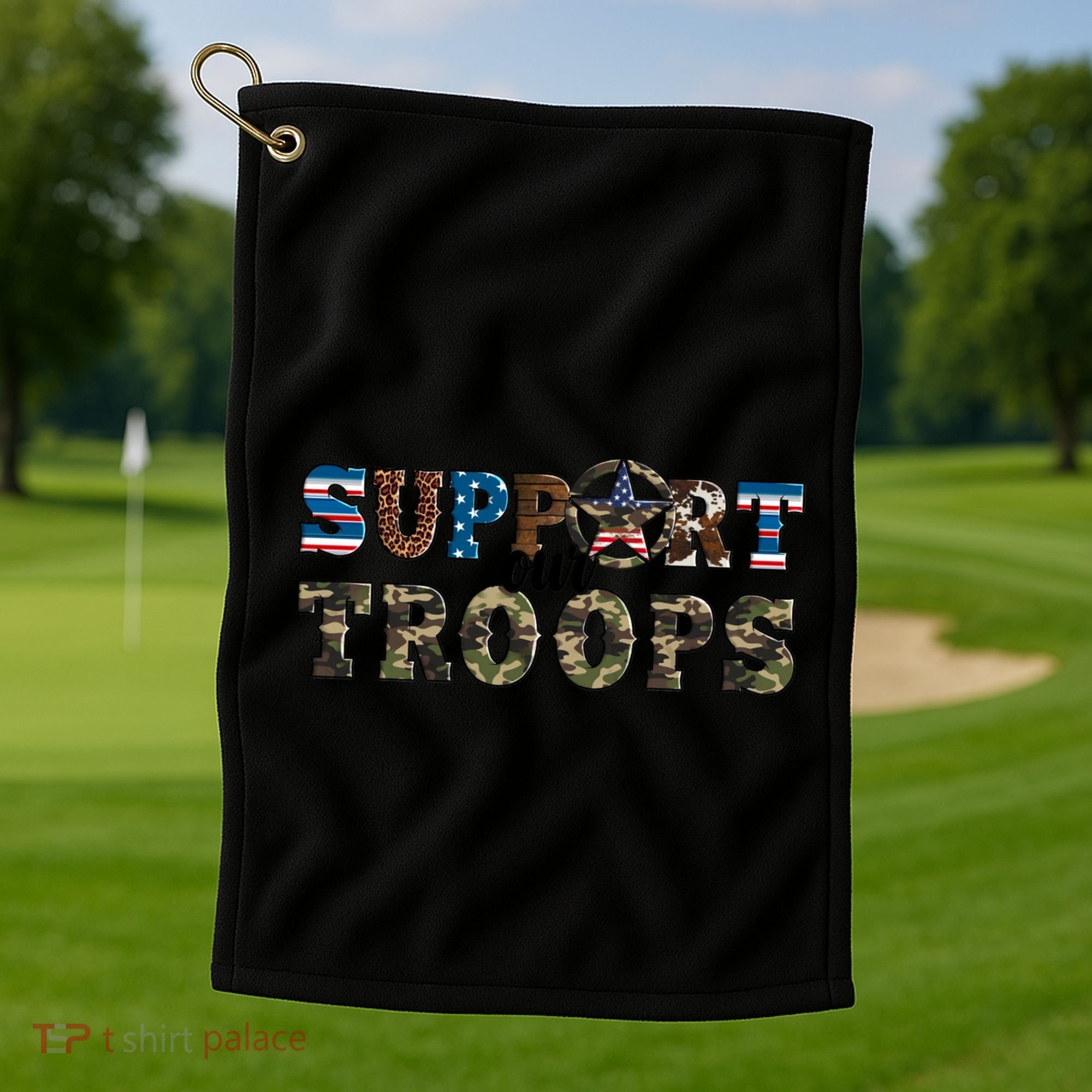 Armed Forces Day Support Our Troops Army Veteran Day Cute Gift Golf Towel
