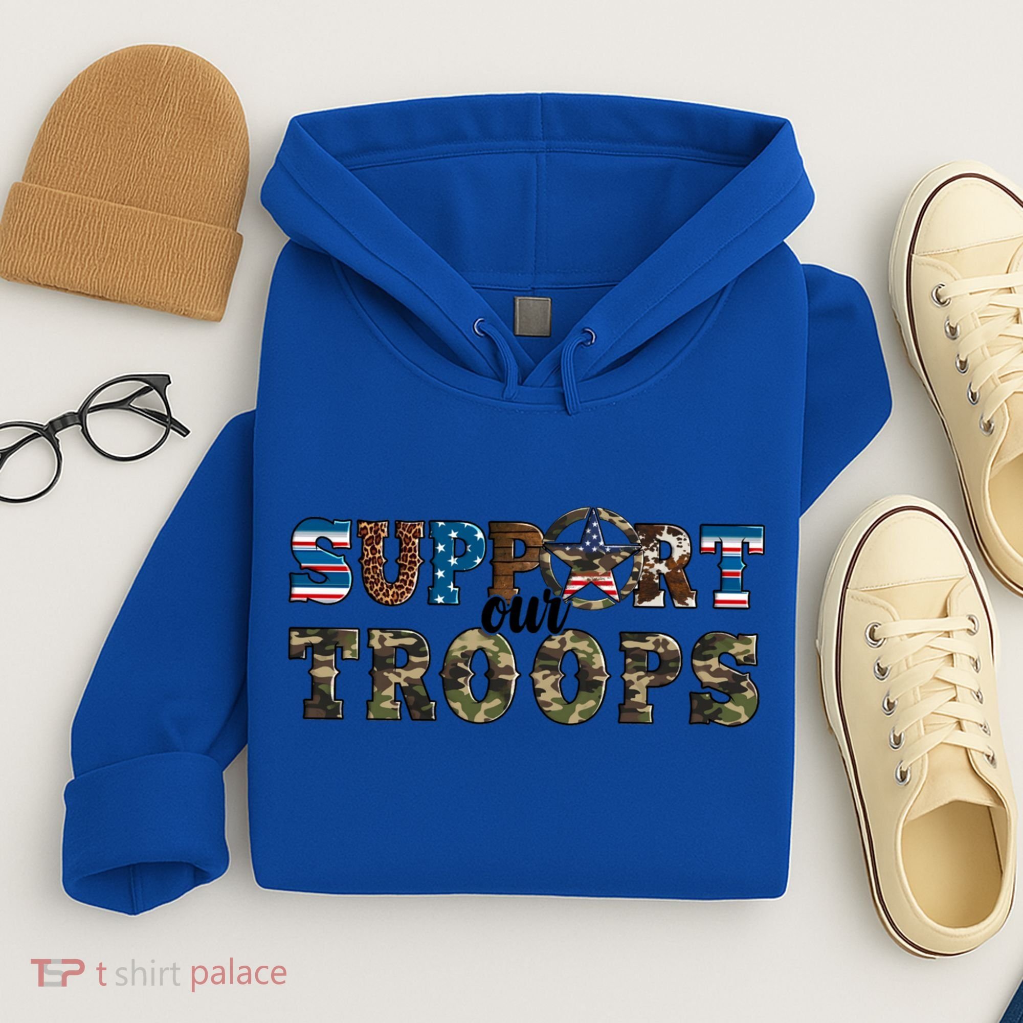 Armed Forces Day Support Our Troops Army Veteran Day Cute Gift Hoodie