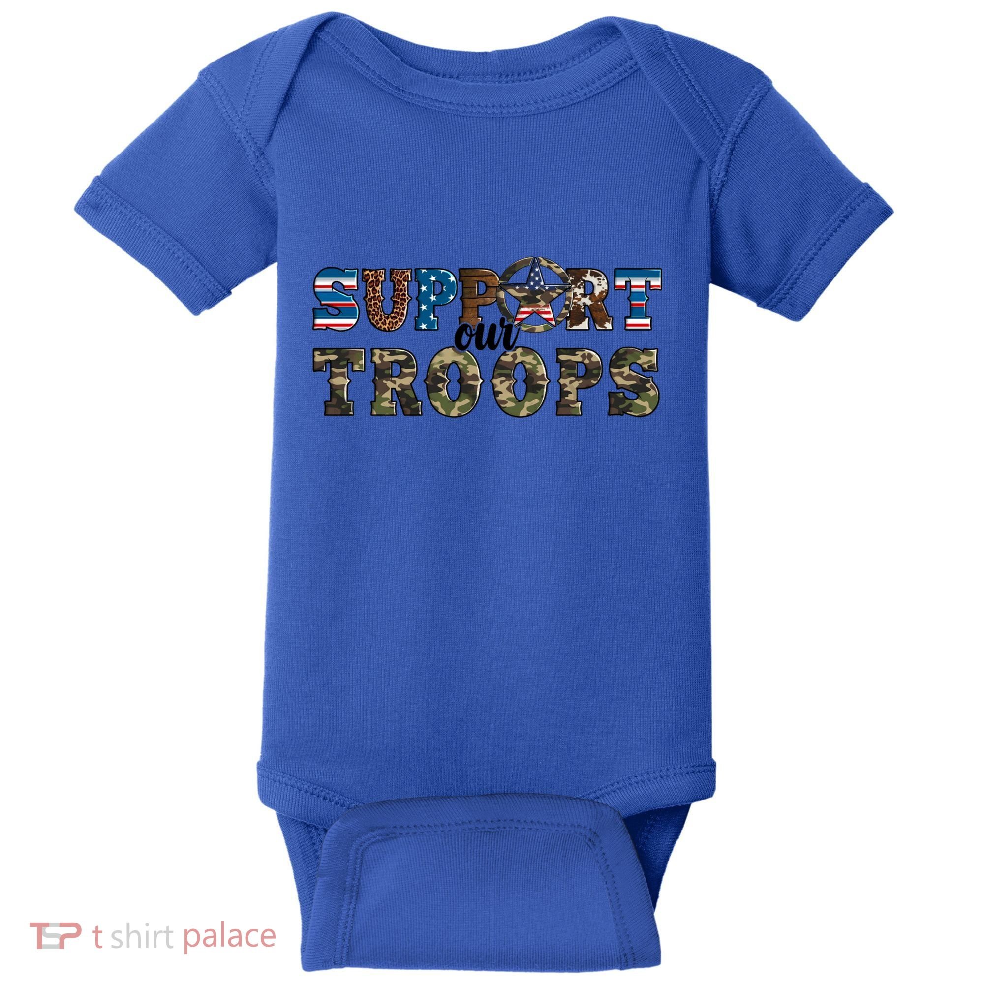Armed Forces Day Support Our Troops Army Veteran Day Cute Gift Baby Bodysuit