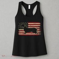 American Flag Dachshund Patriotic Dachshund Doxie Lover Women's Tank Top thumb 3