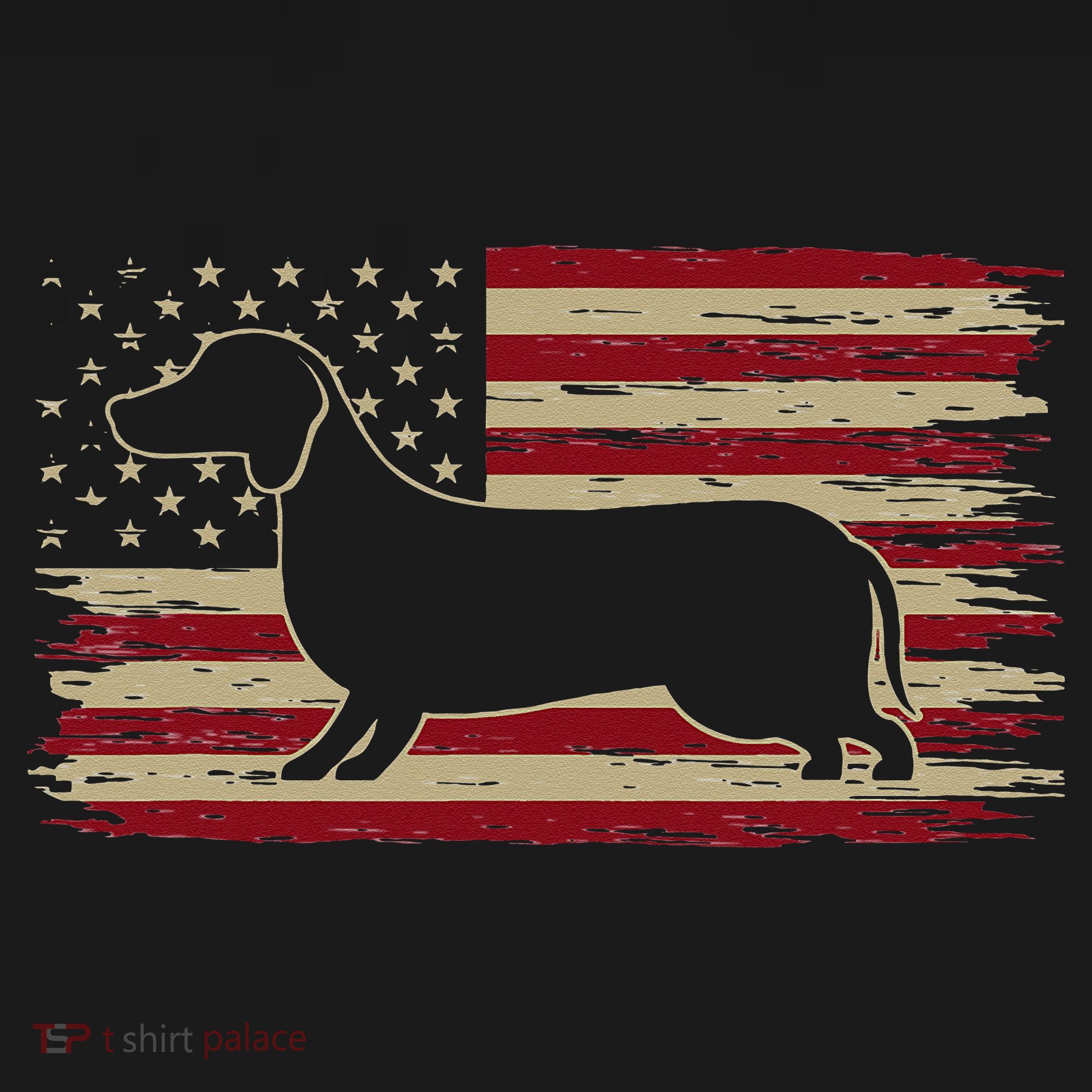 American Flag Dachshund Patriotic Dachshund Doxie Lover Baby Bodysuit