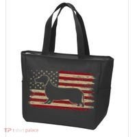 American Flag Dachshund Patriotic Dachshund Doxie Lover Tote Bag thumb 3