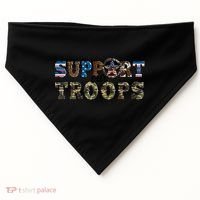 Armed Forces Day Support Our Troops Army Veteran Day USA-Made Doggie Bandana thumb 0