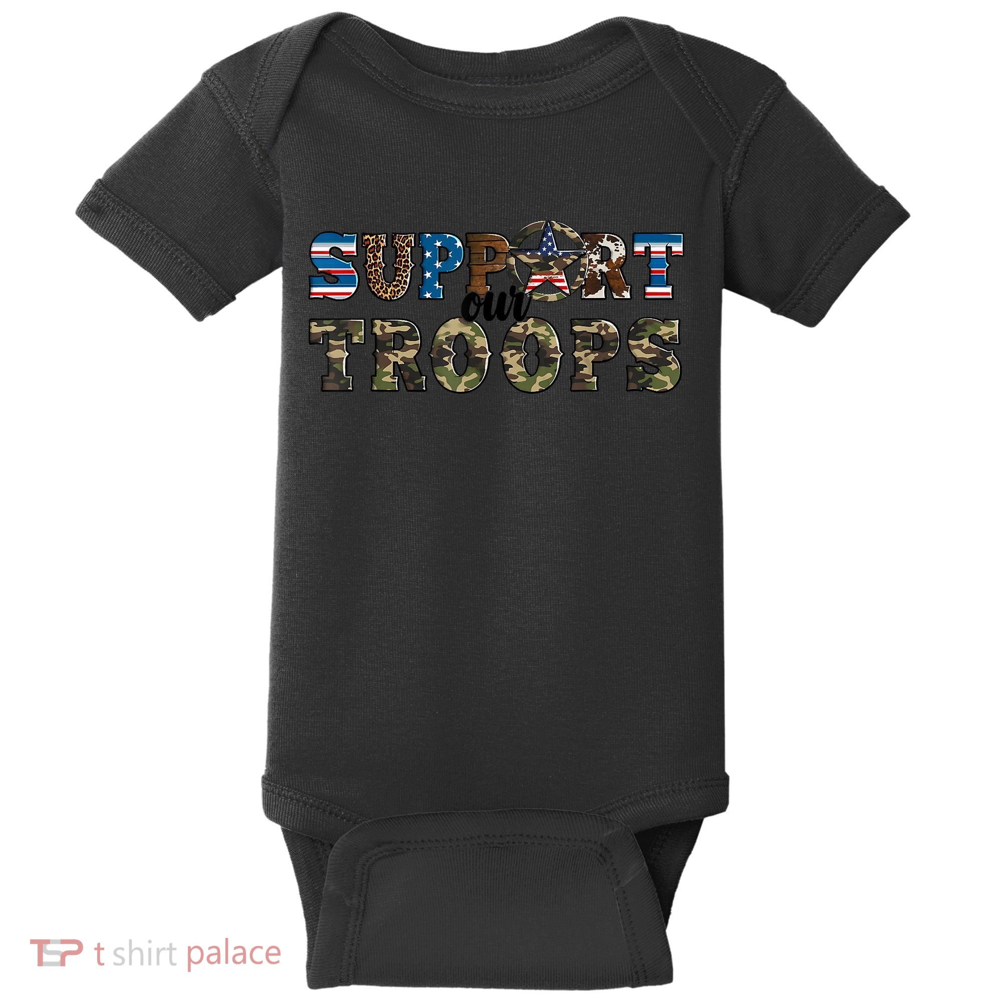 Armed Forces Day Support Our Troops Army Veteran Day Baby Bodysuit